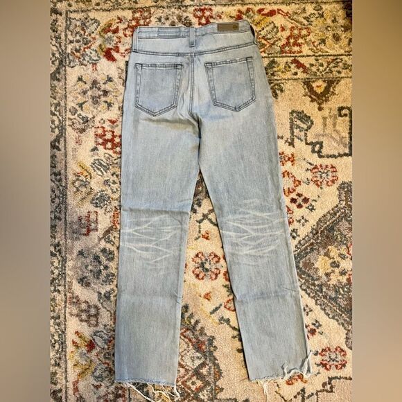 Isabelle Straight Leg Crop Jeans Light Wash Size 24 - Picture 4 of 5